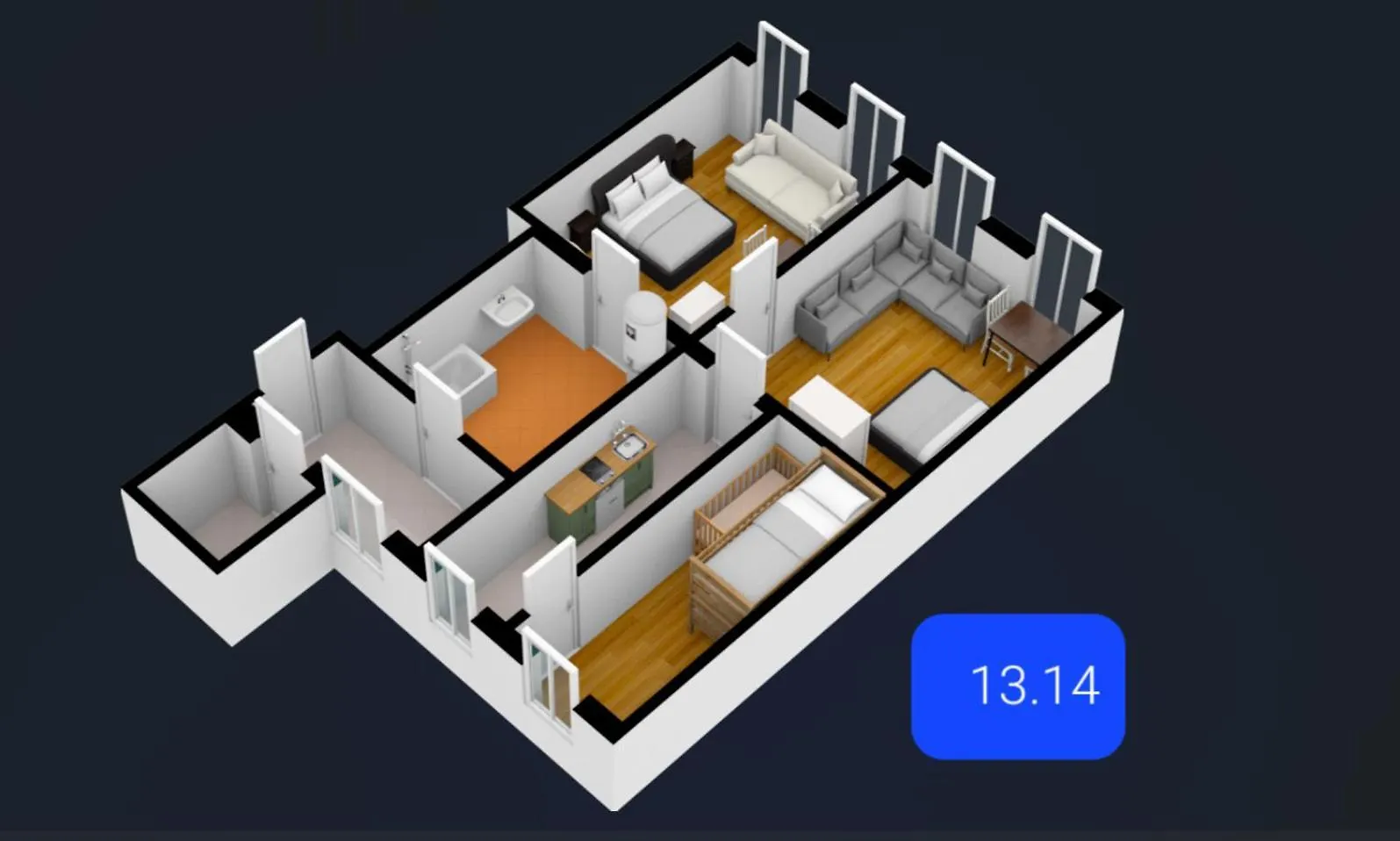 Three-Bedroom Delight, King-Size Beds Вена 0*,  Австрия